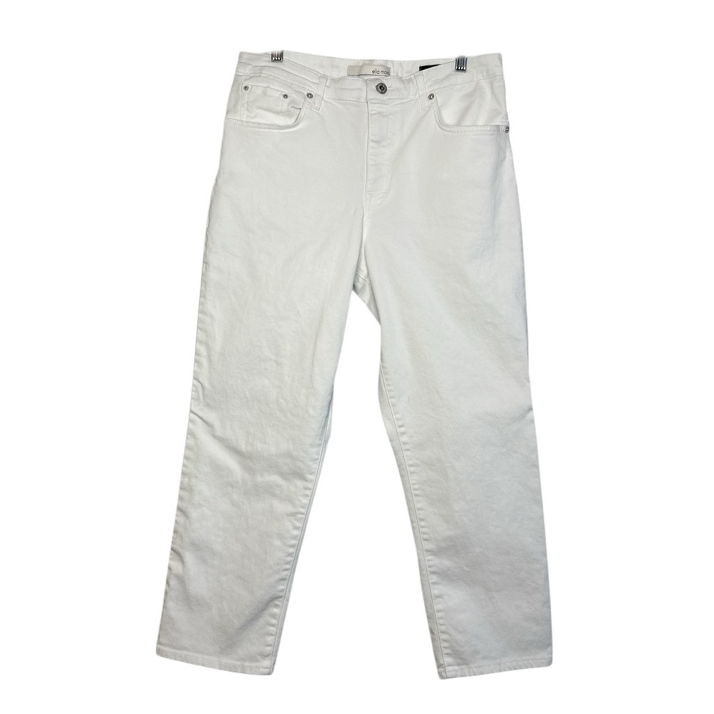 Ella Moss Women's White High Waist Straight Jeans Size 12